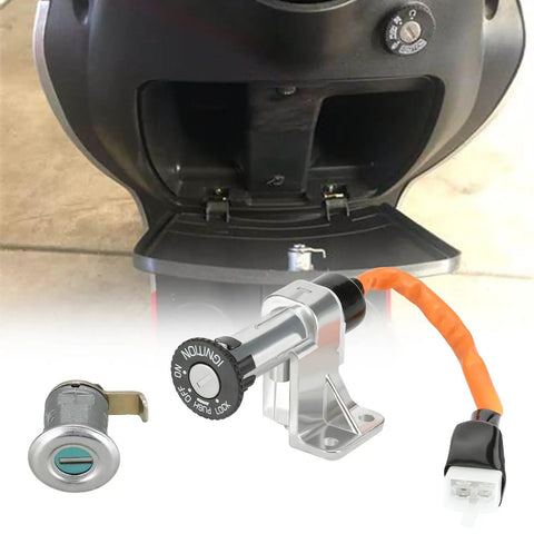 Ignition Switch Key Assembly For GY6 49cc 50cc 125cc 150cc Chinese Scooters And Mopeds Replacement Parts Fits Tao Tao VIP
