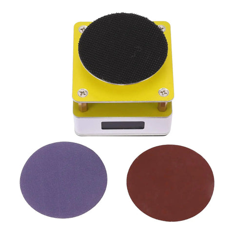 Heavy Duty Mini Disc Sander Runs Butter Smooth At 10000 Rpm Adjustable Bench Grinder For Wood And Metal With Two Sanding Pads.