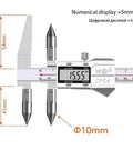 Professional Digital Caliper Accurate Edge To Center Measure Tool With Bright Led Display For Cone Holes Dead On Accuracy Five To Three Hundred Millimeter Range No Sweat Setup Shop Essential measuring 15.55mm diameter.