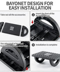 Assembly guide showing installation steps for Under Desk Foot Rest for Office and Gaming Chairs Ergonomic Rocking Footstool with Roller Massager Feet Up Comfort Leg Rest for Chair Computer Desk 13 by 9.6 by 5 Inches All Day Comfort.
