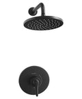 Studio S Shower Trim Kit With Cartridge Matte Black For A Smooth, Steady Temperature Upgrade in modern bathroom setting