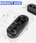 Rugged Pro Grade Exhaust Hanger Set For Cars Four Pack 0.47 Inch Four Hole Adjustable size dimensions.