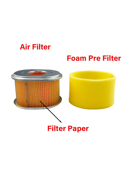 Honda GX Series Air Filter Kit 2 Pack For GX140 GX160 GX200 5hp 5.5hp 6.5hp Engines With Spark Plug with foam pre-filter