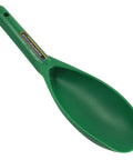 Angled view of Green Prospector's Scoop 12.5 Inch Heavy Duty Plastic Dig Tool For Metal Detecting Gold Panning Treasure Hunting And Gardening