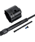 Heavy Duty 73mm Concrete Hole Saw With 220mm SDS Plus Shank includes carbide drilling bits for masonry applications.