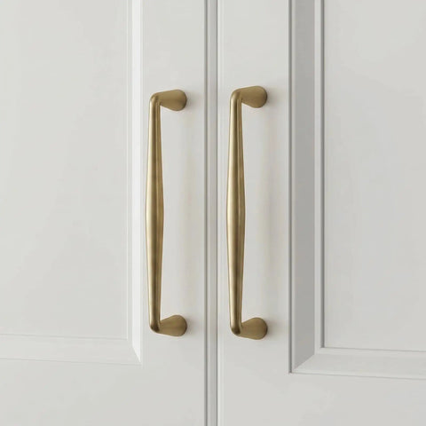 Gold handles on white cabinet doors from 20 Pack 3 Inch Champagne Bronze Cabinet Pulls For Kitchen Cabinets Zinc Alloy Gold Drawer Handles Hardware Set