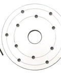 6 Inch Wood Lathe Face Plate Alloy Steel Built Tough For 1-1/4 X 8 TPI Spindle, featuring circular design with L-shaped tool