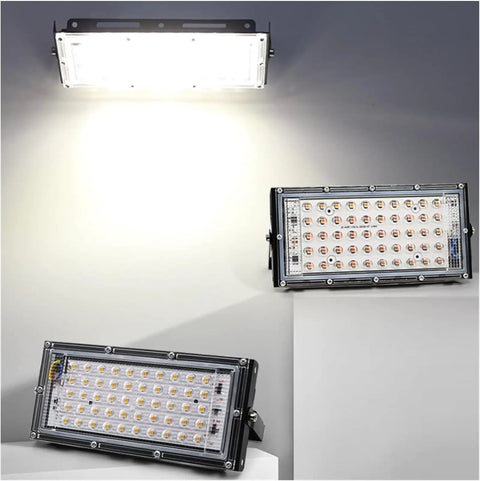 JUDYSSY Security Lights Outdoor Led Floodlight Waterproof Ip65 Led Reflector L, Cold White, 100W bright LED floodlight design