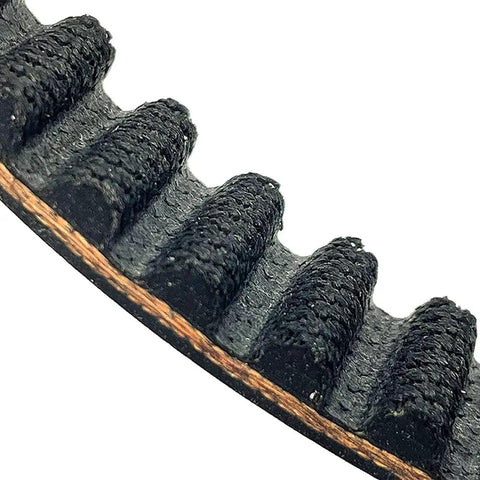 Close-up of GT4 Power Grip Drive Belt 16mm Width For Sur Ron Light Bee Segway X260 X160 And Talaria XXX showing textured grooves