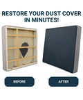 Upgrade Your Setup With This Queen Box Spring Dust Cover And Mattress Foundation Protector Skirt 60 By 80 Heavy Duty Cambric Fabric Keeps All That Dust Outta Your Space Real Talk Tough Gear before and after comparison of mattress with dust cover.