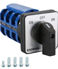 63A Momentary Rotary Cam Changeover Switch 660V 3 Pole 3 Position On Off On Universal Selector Switch with 12 Terminals