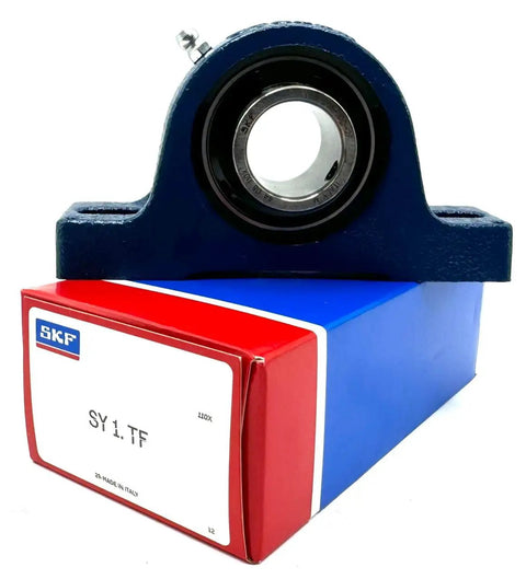 Pillow Block Mounted Ball Bearing UCP205-16 with 1 Inch Shaft Bore on SKF box, Cast Iron Plummer Block Housing