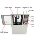 Front view of Programmable 220V Single Phase CNC Milling And Drilling Router Machine with open protective cover.