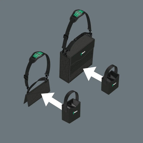 2Go 4 Tool Quiver Compact Tool Belt Organizer showing multiple pockets and pouches for quick tool access and heavy-duty durability.