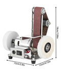 Top Shelf Mini Belt Sander With Variable Speed And Badass Steel Frame Comes With Twenty Abrasive Belts, compact tool for knifemaking.
