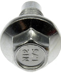 Oil Drain Plug Pilot Point M12-1.75 Thread, 15 Mm Head, Plug-and-Play Drop-In Replacement For Engine Oil Pan, Durable Metal Plug With Secure Seal, Fits Vehicles Replacing Missing Or Damaged Plug, silver hex-head