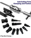 13 Piece Motorcycle Blind Bearing Puller Tool Kit With Slide Hammer And Expandable Collets for internal bearing removal