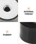 Heavy Duty Rubber Vibration Isolator Mounts With Double Ended Internal Thread Nuts For Air Compressors And Industrial Equipment Noise Reduction, Shock Absorber Pads And Anti Vibration Feet, rubber internal thread close-up