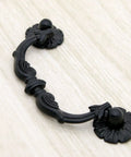 Six Pcs Vintage Black Drawer Pulls Handles Metal Bail Pulls For Cabinets And Furniture Durable Zinc Alloy with Anti Rust Finish