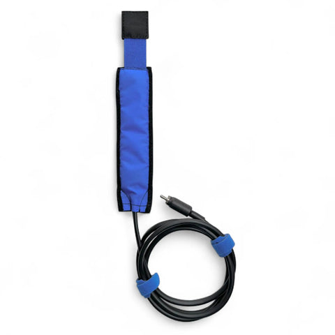 Dew Heater Strip For 1.25 Inch Eyepieces Anti Fog Telescope Eyepiece Warmer Band with cable, blue fabric visible.