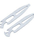 On Deck Marine Multitool Bottle Opener and Screwdriver, Stainless Steel Emergency Tool, dual-segment blade view