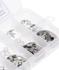 Stainless Steel Retaining Rings Assortment Kit 1 Box M1.5 To M10 External And Internal Rings Set For Machinery, Automotive, And DIY Projects Durable And Versatile Set For Quick Replacement In Home Garage And Shop Use, 10.0mm rings in plastic organizer