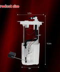 Direct Fit Fuel Pump Assembly Replacement For Honda TRX420 2014-2021, TRX500 Rancher 420 2014-2019, Foreman 500 2014-2021, TRX520 2020-2021, side view with dimensions
