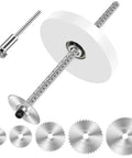PVC Pipe Cutter Kit With Seven Inch Depth Guide And Adjustable Cutting Tool For Flush Inside Cuts, Includes Five Saw Tooth Blades And A 0.315 Hex Key Shaft