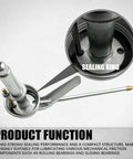 Grease Monkey Approved Manual Pump Oil Can And Oiler Gun Two Pack With Dripless Long Spout For Car And Motorcycle Maintenance Solid Steel Construction 200ml sealing mechanism detail.