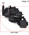 Dimensions of Beefed Up 2 Speed RC Crawler Transmission Gearbox With Servo Upgrade Kit Heavy Duty Metal Internal Gears