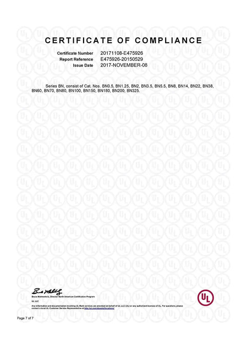 Certificate of Compliance for Non Insulated Butt Connectors Kit 380Pcs Marine Grade Tinned Copper Seamless Barrel Crimp