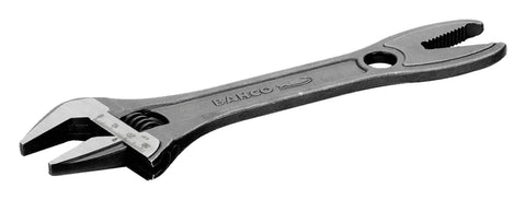 Alligator Adjustable Wrench, 8 Inch, Slim Head With Tapered Jaws For Easy Reach And Extra Turning Power, V Jaw Teeth