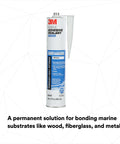 Marine Adhesive Sealant 5200 Waterproof Bonding And Sealing For Boats And RVs Above And Below Waterline White 10 Fl Oz Cartridge