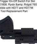 Straight Up Premium Quality Replacement Trigger Switch built tough, compatible with circular saw models HD77 and HD77M.