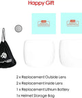 Accessories for Auto Darkening Welding Helmet With Ultra Large Viewing Screen And True Color Lens, including lenses and bag