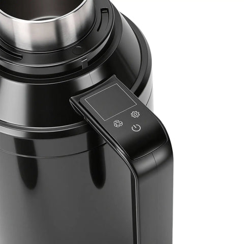 Portable 1300Ml Car Electric Kettle 12V And 24V Plug with control panel for quick heating, perfect for road trippers.