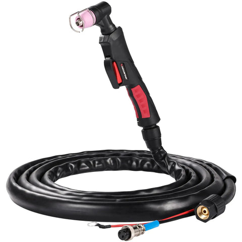 AG60 Plasma Cutting Torch With Four Meter Cable For 50A Pilot Arc Non Touch Plasma Cutter Built Tough For Most Pilot Arc Machines M16 1.5 Air Interface Two Pin Connector Durable Plasma Cutting Gun