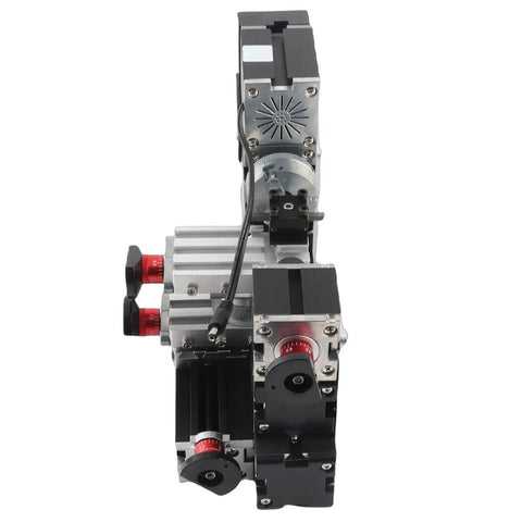 Halearo Mini Lathe Machine 60W, Variable Speed Up To 12000 RPM with motors and controls visible from top view.