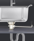 Three And One Half Inch Commercial Sink Drain With Twist Handle Waste Valve Stopper For One Half And Three Compartment Sinks Two Inch Outlet Durable Brass Construction