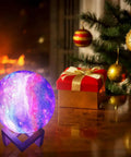 Galaxy Lamp With Wooden Stand 16 LED Color Changing Night Light Touch And Remote USB Rechargeable 7.1 Inch beside gift