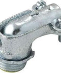 Heavy Duty Squeeze Connector 3 By 8 Inch For Flexible Metal Conduit, 90 Degree Insulated Iron Fitting, side view