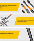 Impact Pozidriv Screwdriver Bits Set With PZ1 PZ2 PZ3 Two Inch Length Quarter Inch Hex Shank Magnetic S2 Steel cnc Machined Tips