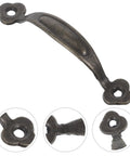 Rustic Zinc Alloy Cabinet Handles Set 10 Pieces For Kitchen Cabinets, Wardrobes And Drawers, Vintage Farmhouse Style Hardware Pulls With Smooth Operation And Easy Install Go To Choice For Modern Homes, shown in detail.