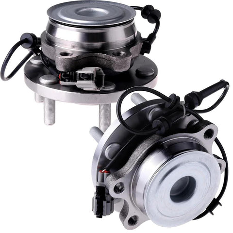 2 Pack Front Wheel Hub Bearing Assembly With ABS Sensor For Nissan Frontier 6 Lugs Fits 2013 2018 Desert Runner 4.0L And 2011 2015 LE 2.4L Direct Replacement Left And Right