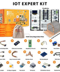 Raspberry Pi Pico W Starter Kit With 12 Detachable Sensors And A 234 Page Learning Guide For Beginners Learn To Code Hands On DIY Electronics Kit For Fun Prototyping, IoT Expert Kit components