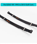 Heavy Duty Golf Cart Rear Leaf Spring Kit With Complete Bushings And Sleeves For Ezgo Txt Gas Electric Carts 1995 2013, black steel springs.