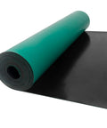 LOGIJOY rubber ESD soldering mat roll with green top and black underside, 23.7x118 in