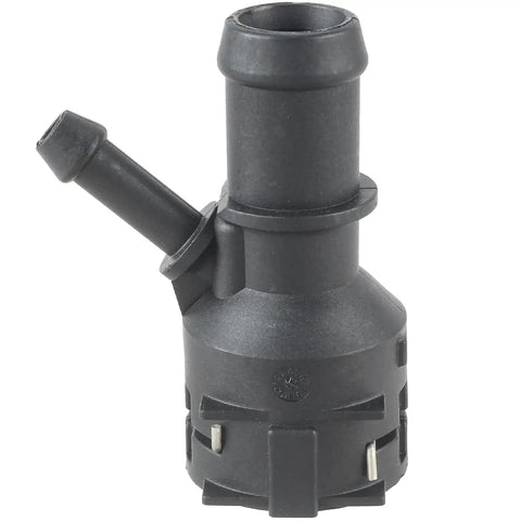 Close-up of engine coolant heater hose connector for Audi A3 TT Skoda Octavia and VW Golf replacement 1K0122291C 1K0 122 291 C.
