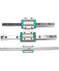 High Precision Linear Guide Rail Kit For Smooth CNC Motion Perfect DIY Projects With Pre Drilled Supports No Maintenance Needed And Low Friction For Ultimate Stability On 500Mm Length., 500mm steel linear guide rail with carriage blocks and predrilled mounting holes