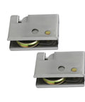 Two Pack 0C5Y00P0 Patio Door Rollers Replacement with 1-1/2 inch steel ball bearings, adjustable roller height, rectangle design